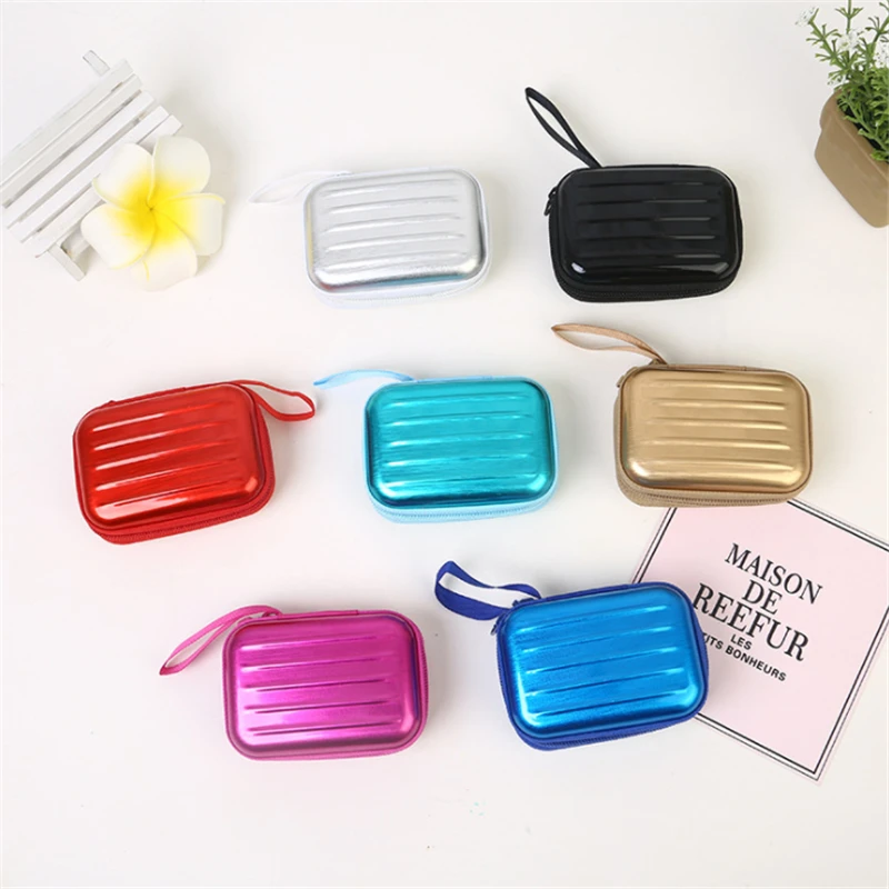 

Gadget Storage Box Portable Digital 3C Cashier Box Earphone Jewelry Coin Purse Mini Luggage Box
