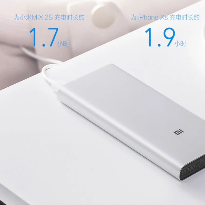 Xiaomi Mi 3 Pro 10000 мАч Внешний аккумулятор Двусторонняя Быстрая зарядка USB-C Двойной вход выход PLM12ZM 10000 мАч Внешний аккумулятор для мобильного телефона