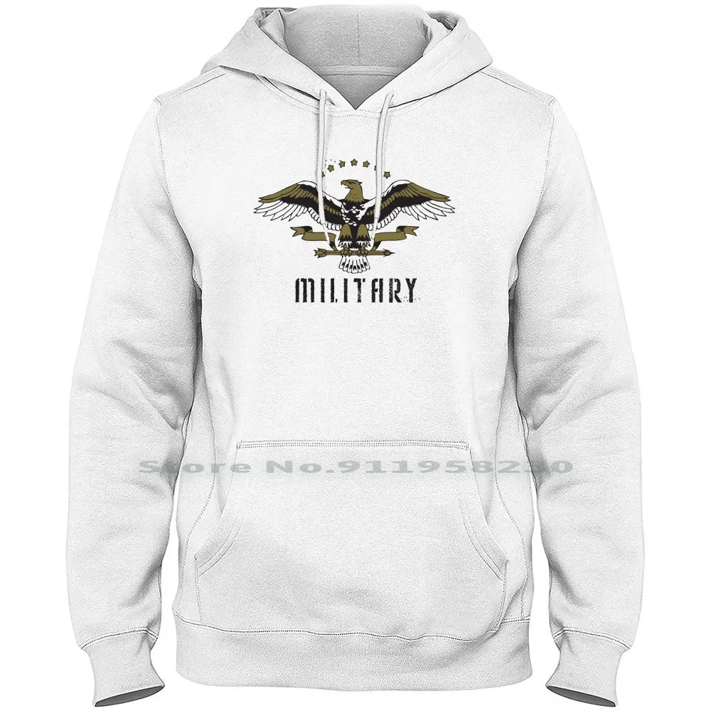 Felpa Con Cappuccio Militare Aquila Maglione Di Grandi Dimensioni In Cotone Insegne Militari Franklin Franky Squad Frank Eagle Rank Quad Lit Mi Milita