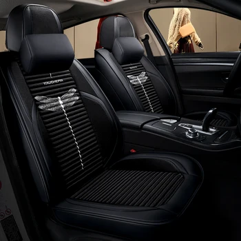 

Full Coverage flax fiber car seat cover auto seats covers for Mercedes benz aclass cla c slc slk cls e cl class mercedes amggt