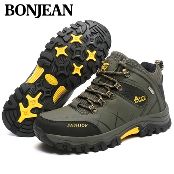 

2020 Classic Durable Outdoor Hiking Hiking Shoes Warm Non-slip Men's Boots Anti-collision Toe Caps Warm Inside Slip Non-slip