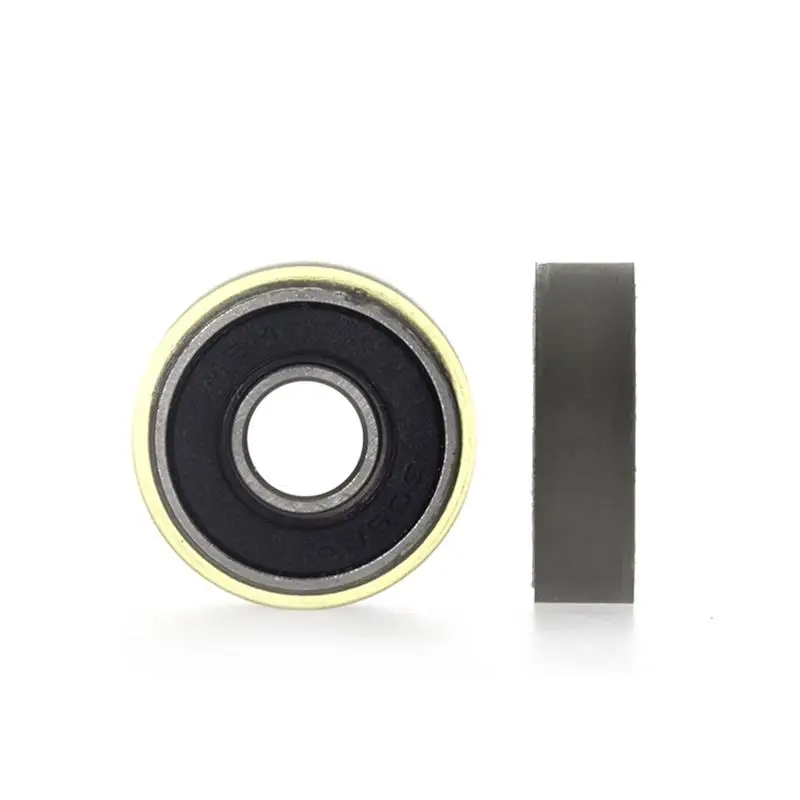 10 stücke/50 stücke 8*24*7mm PU 608 608RS geräuscharm rollenlager reibung riemenscheibe weiche gummi rad 8x24x7 – Detail 2