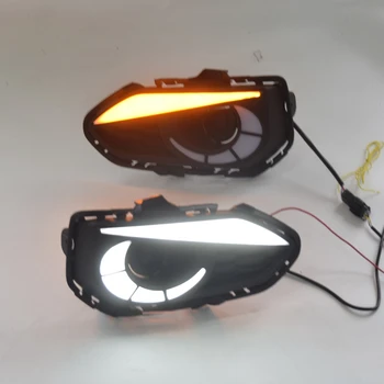 

LED Daytime Running Light for Honda Fit Jazz 2018 2019 Car Accessories Waterproof 12V DRL LED Fog Lamp Decoration