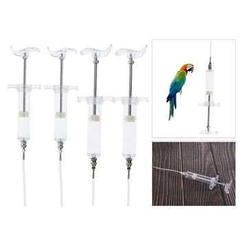 

4x Canaries Bird Feeding Syringe Baby Parrot Feeders for Small Animals 20ml