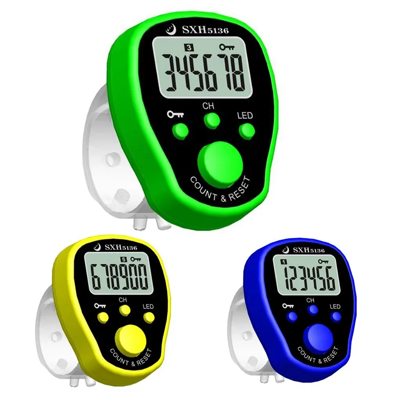 Пятиканальный пение счетчик палец электронный счетчик пение Многофункциональный точка счетчик bIue