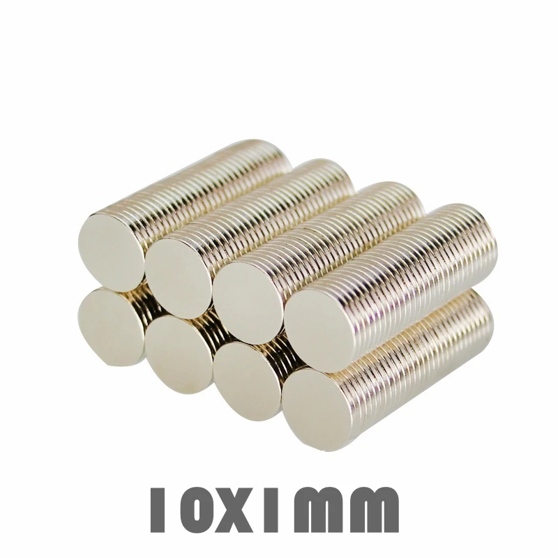 

300Pcs 10x1 mm 10*1 mm N35 Neodymium Magnet Disc Permanent NdFeB Small Round Super Powerful Magnetic Magnets Craft 10mm x 1mm