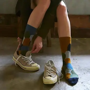 

High Quality Socks Children's Autumn And Winter New Style Socks Thousand Bird Style Simple Fashion Pure Cotton Girl Men's Socks
