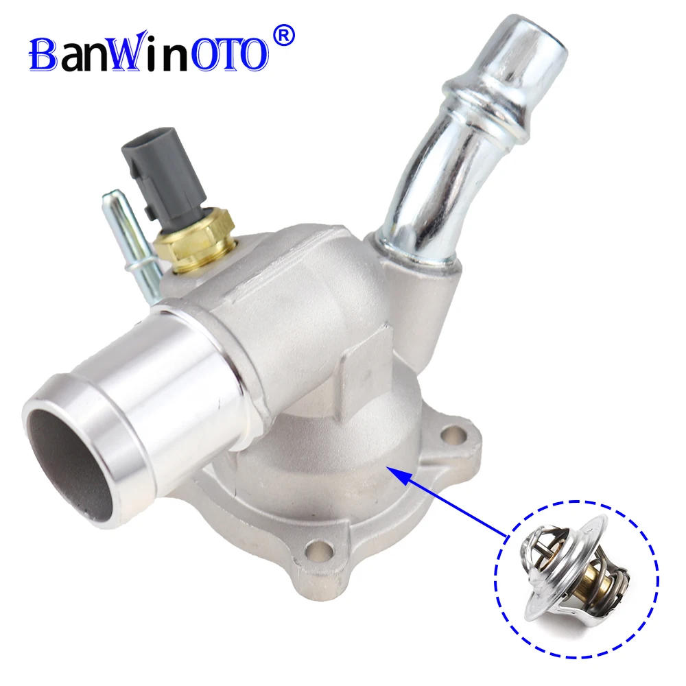 Engine Coolant Outlet Thermostat Housing Assembly Fit for Jeep Cherokee Renegade Compass Ram Promaster City 2014- 5047263AB