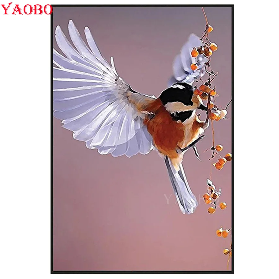 5d diy diamond painting Animal Bird cross stitch full square round picture of rhinestones embroidery sale | Дом и сад