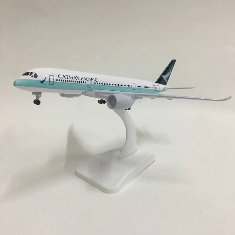 Джейсон пачка 20 см самолет модель самолета Cathay Аэробус A350 батарея Модель 1:300 Diecast