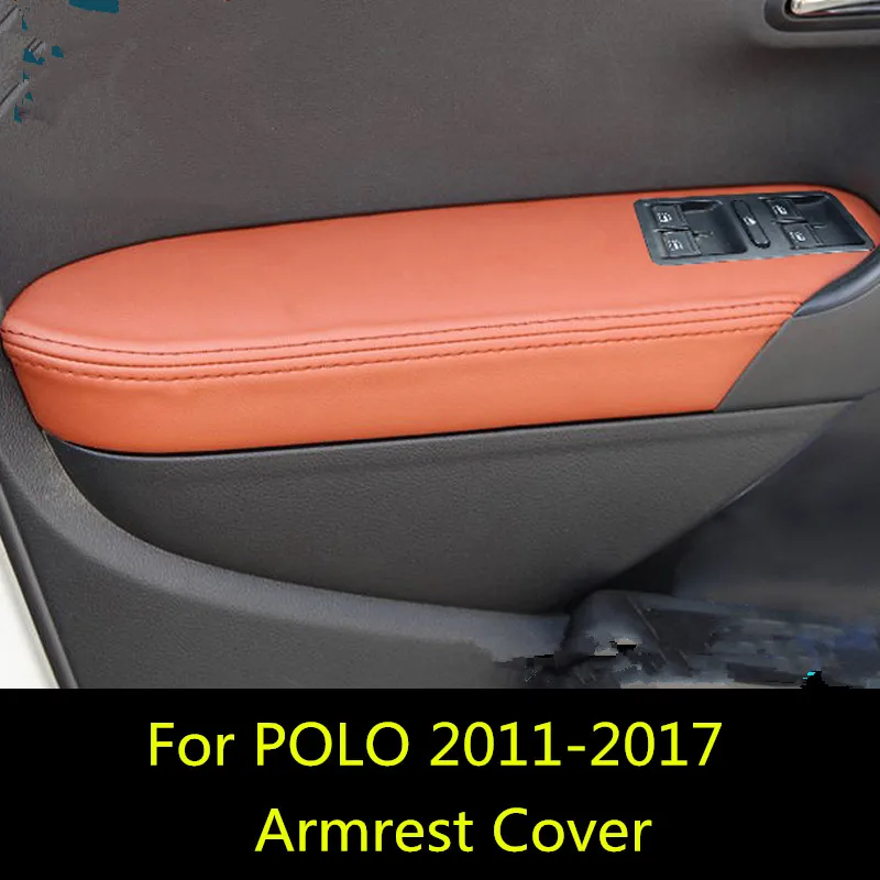 4 шт. микрофибра кожа межкомнатные двери подлокотник Крышка для Volkswagen POLO хэтчбек