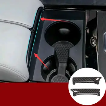

Car Interior Accessories For Land Rover Range Rover Evoque L551 2019-2020 ABS plastic Carbon Fiber Armrest Box Switch Strip Trim