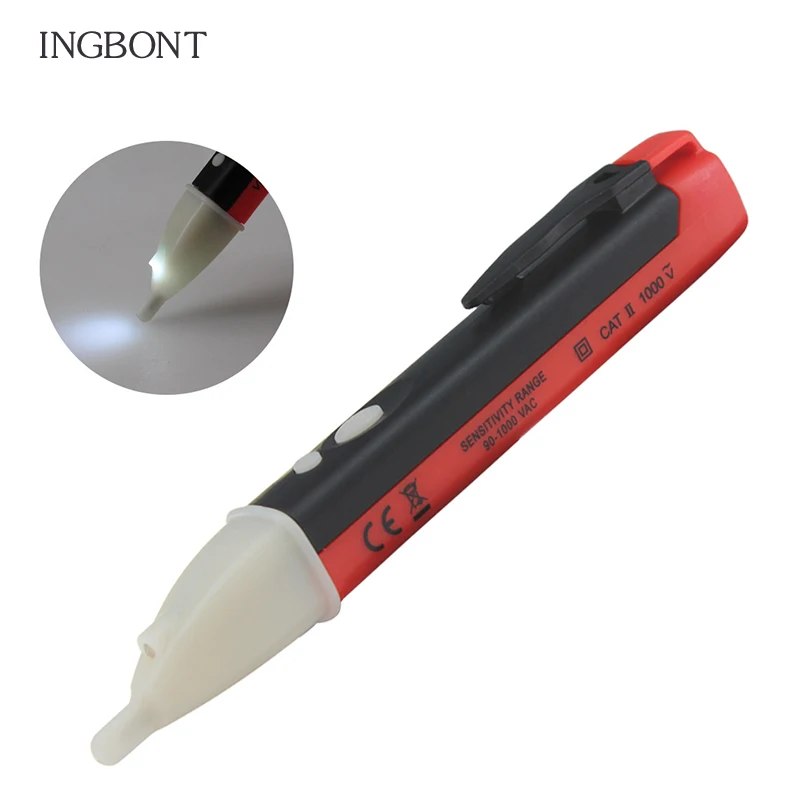 

Non-contact induction test pencil AC110V 220V Voltmeter Voltage Probe Volt Meter Electric Indicator Power Detector Tester Socket