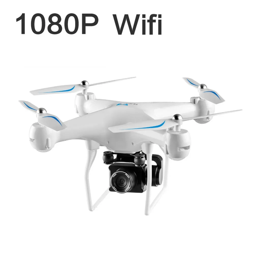 Длинный срок службы батареи 4 K/480 P/1080 p hd камера S32T WiFi Квадрокоптер самолет светодиодный фонарь аэрофотосъемка пульт дистанционного управления игрушка Дрон - Цвет: white 1080P camera