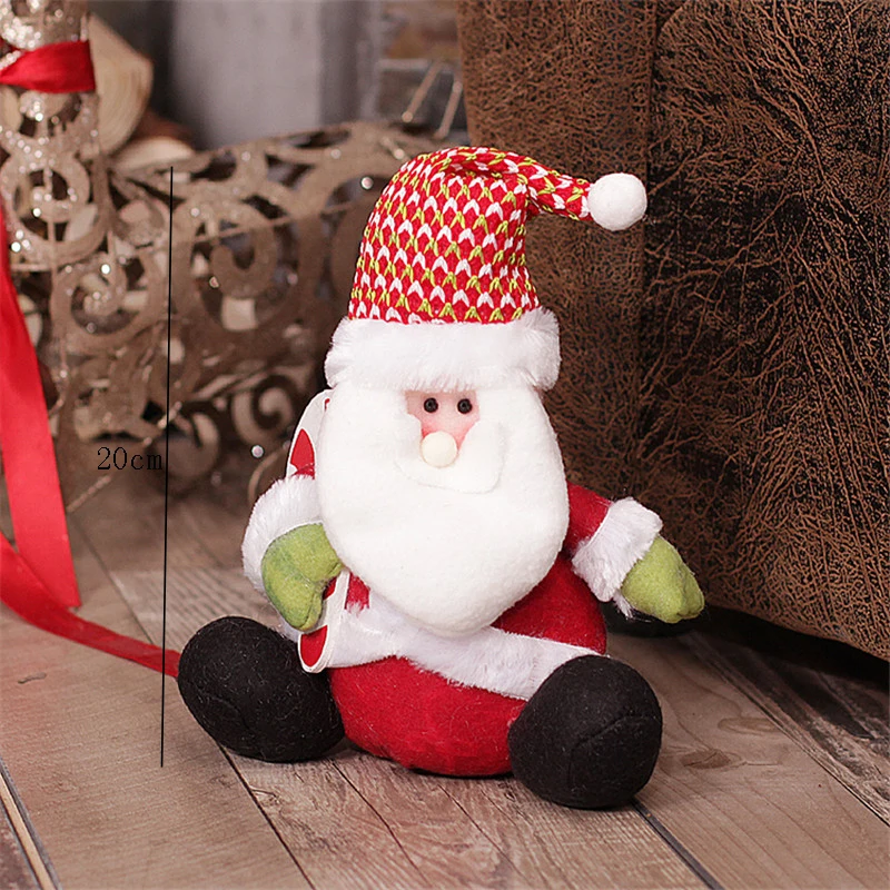 santa claus 077 Рождественское украшение сидящий Санта Клаус снеговик лося фигуры ангелов Праздничная игрушка Рождественская Кукла новогодние вечерние настольные украшения для дома - Цвет: santa claus 077