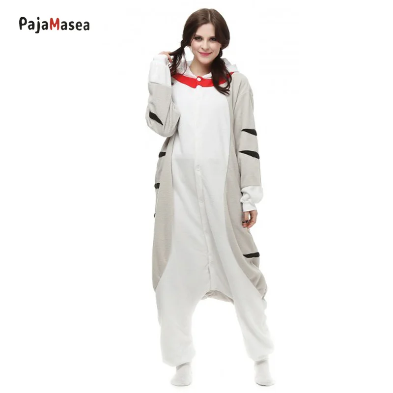 Unisex Onesie Pijamas Cheese Cat Pajamas Cartoon Pyjamas Adult Kigurumi Women Men Animal Cosplay Halloween One-Piece Costume