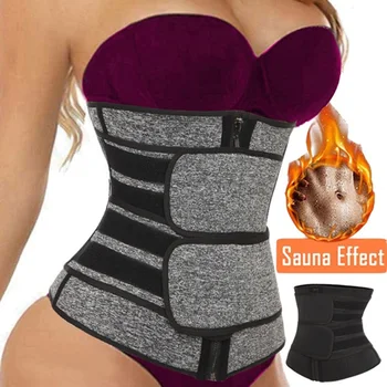 

Women Shapewear Neoprene Sauna Waist Trainer Corset Sweat Belt for Women Weight Loss Compression Trimmer Workout Fitness