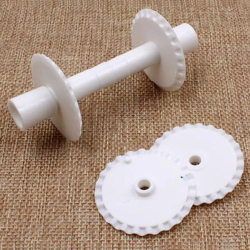 6Pcs/Set Flower Border Fondant Ribbon Roller Cutters Cake Cutter Lace Cake Decoration Mold