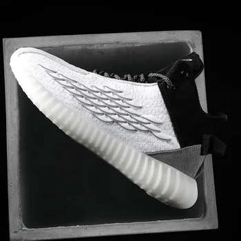 

New Fashion Sneakers Men women High Quality Lace-up mesh Shoes High top Male Brand Footwear Men's sport Shoes Black Sneakers 45
