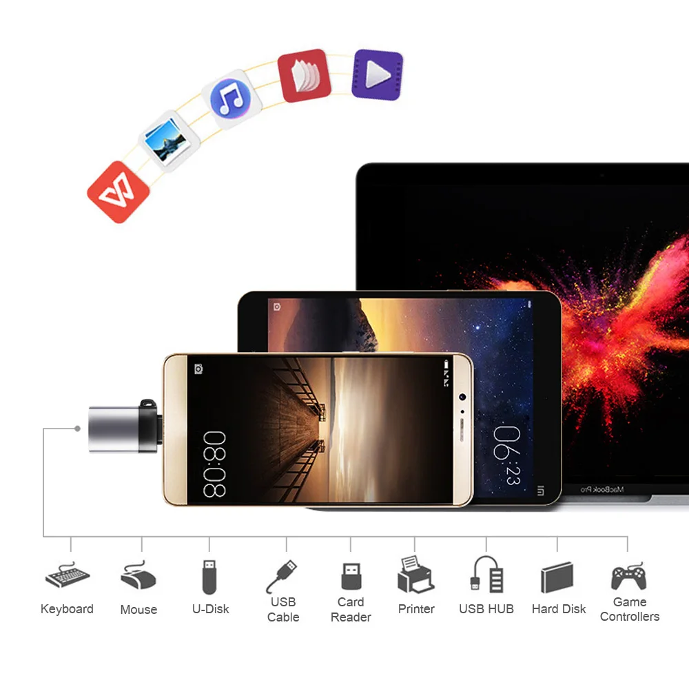 OTG type-C USB C адаптер micro usb 3,0 быстрая передача данных зарядное устройство конвертер данных для samsung Galaxy S8 Note 8 мобильный телефон