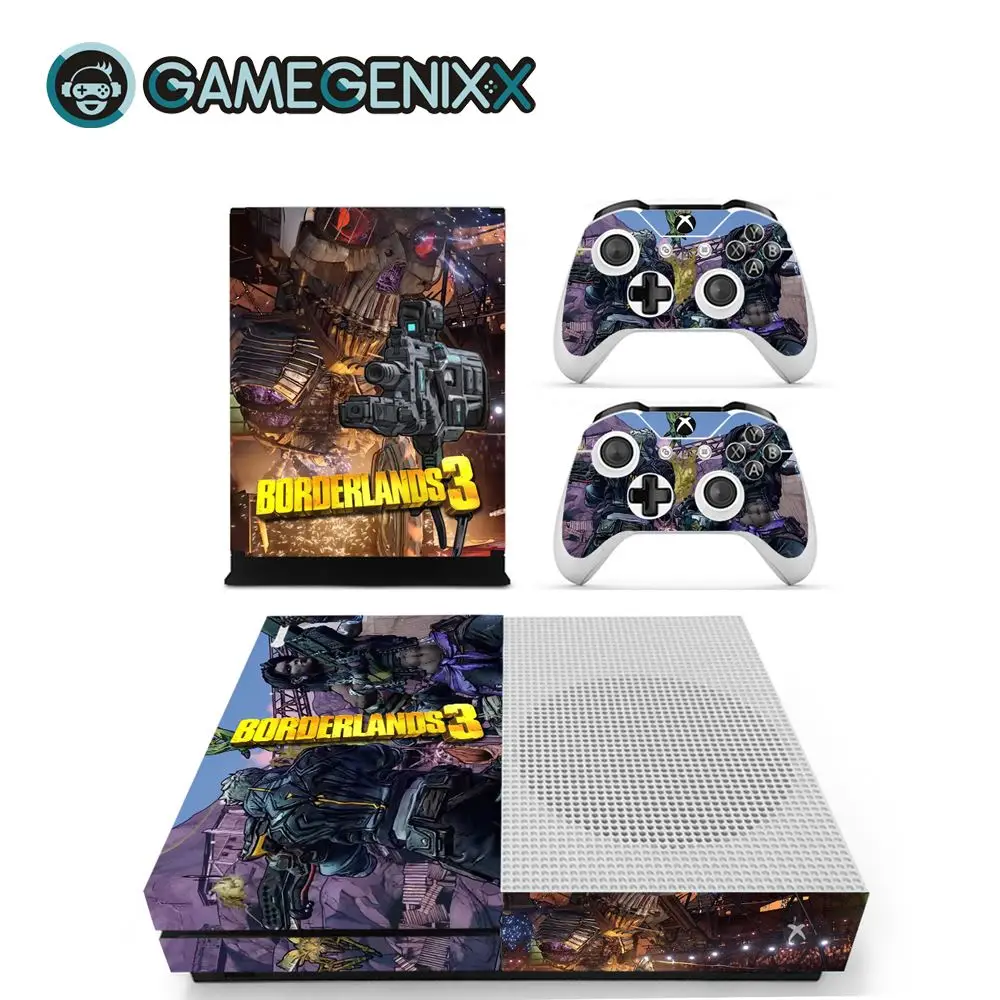 GAMEGENIXX Кожа Наклейка виниловая оберточная крышка полный набор для Xbox One Slim консоли и 2 контроллеров-borderland 3