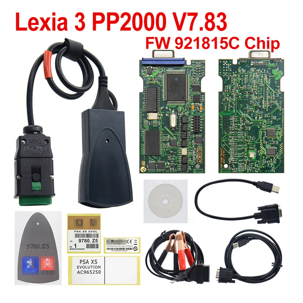 Инструмент Диагностический 921815C полный чип Diagbox V7.83 Lexia3 Lexia 3 PP2000 высокое качество