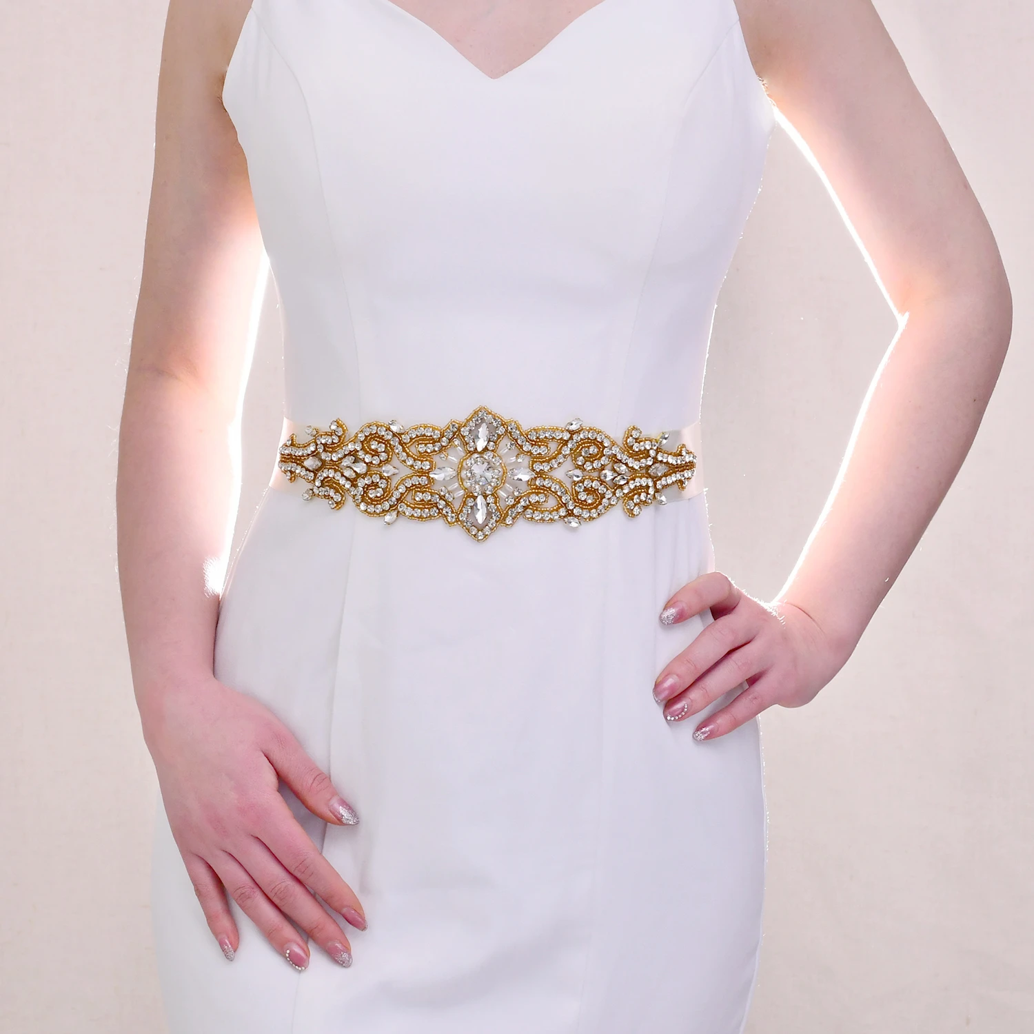 gold sparkly belt for dress