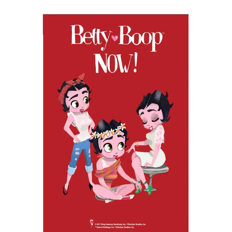 Горячая Распродажа мультфильм Бетти Буп постер на заказ атласный печать ткани