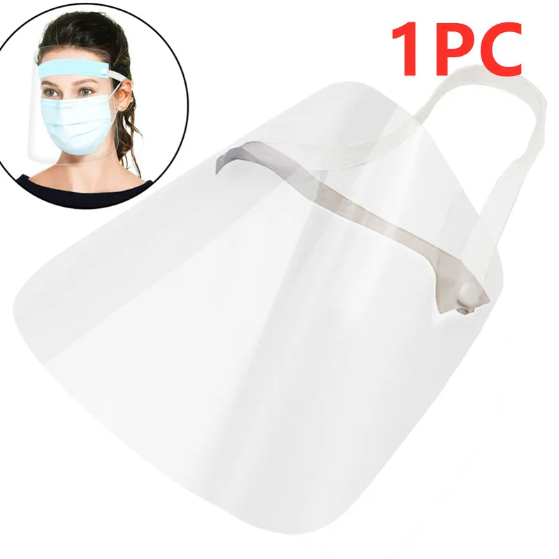 

1PC Prevent Splashing Mask Face Shield Mask Clear Mouth Cover Mouth Flip Up Visor Protection Safety Work Guard Reusable Mask