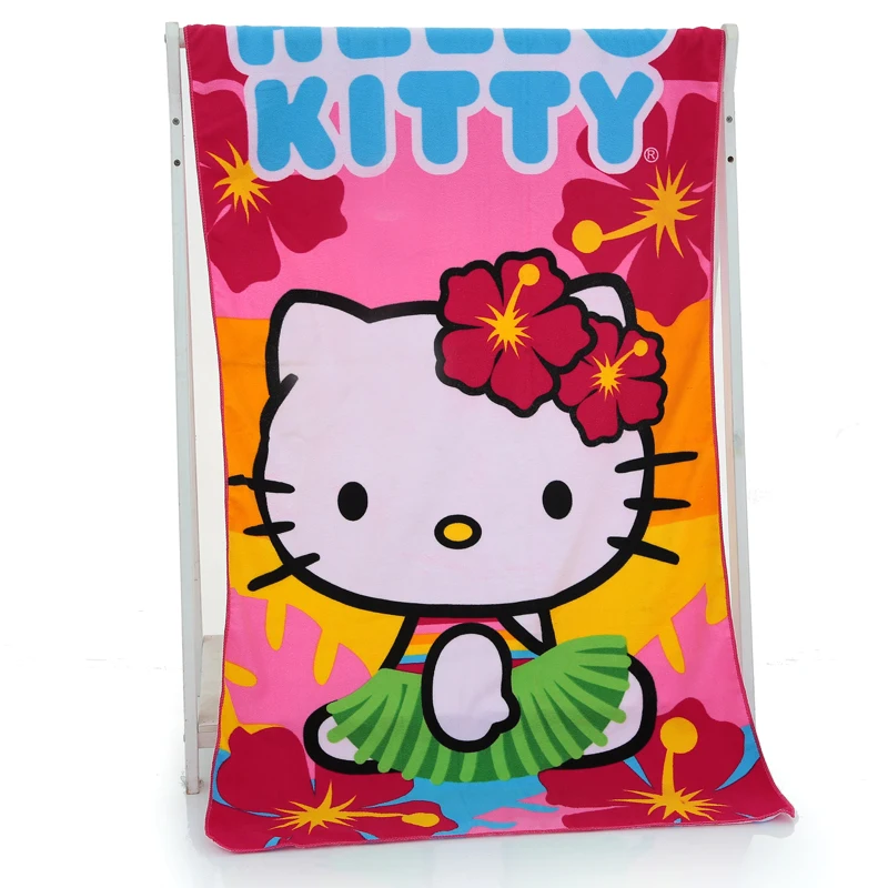 

Beach Towel Cartoon quick-dry car kitty cat princess towel bath towel kids beach towel bath blanket spa towel Microfiber