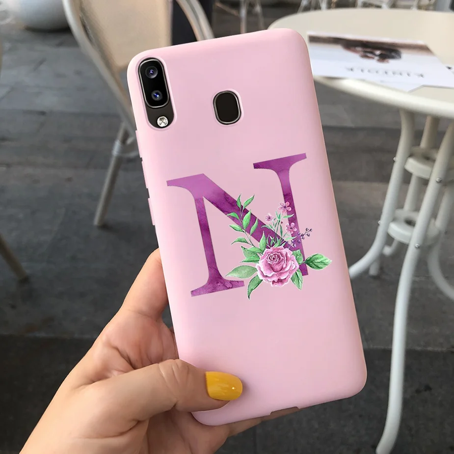 Cute Silicone Alphabet Design Phone Case - Soft Protective Bumper Cover