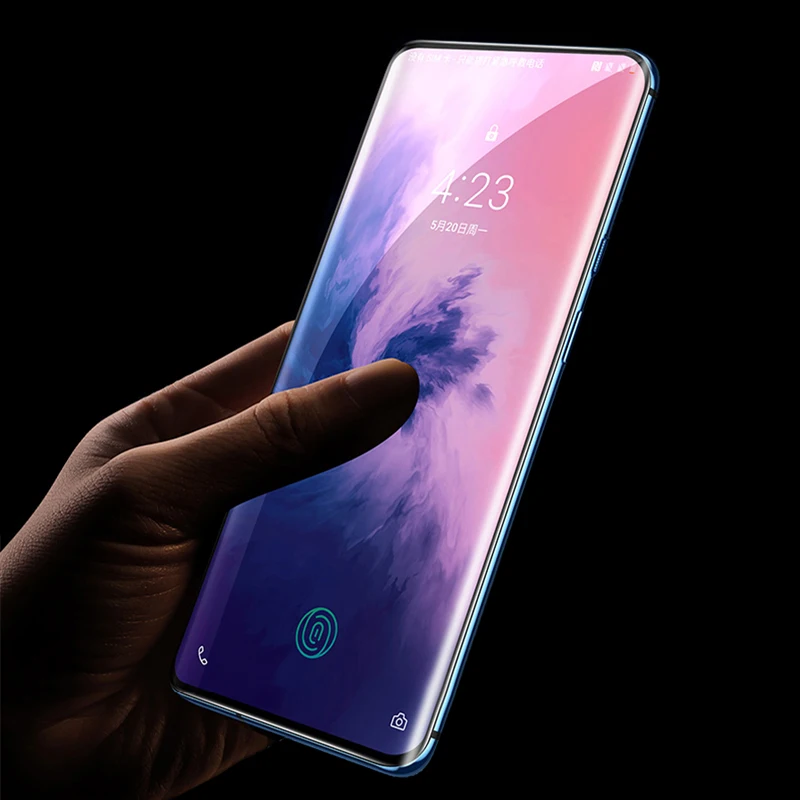 

OnePlus 7 Pro Tempered Glass 9H 5D Full Adhesive Screen Protector For One Plus 7 1+6T 1+5T 1+5 A5000 Tempered Glass Film