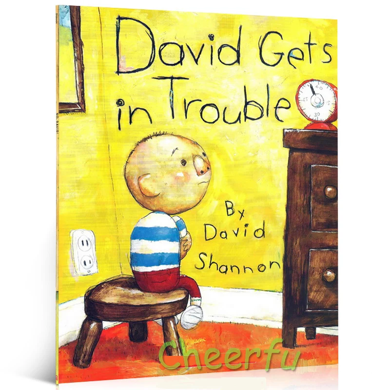 David Shannon 6 Styles No David, David Gets in Trouble, David Goes to School Cognitive English Picture Books For Children Story 8