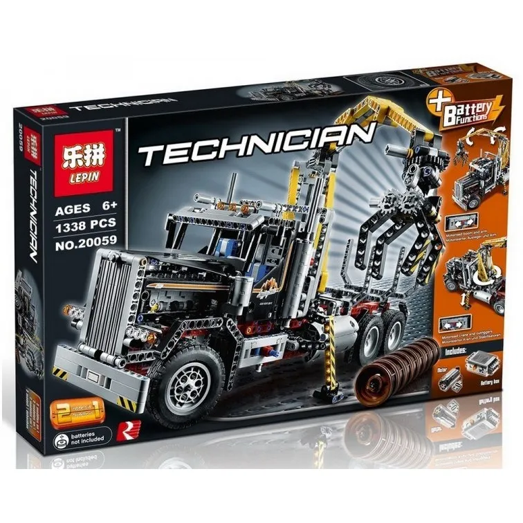 Конструктор lepinblocks 20059 Грузовой Лесопог. Technic совместим с Лего 9397 LN-20059