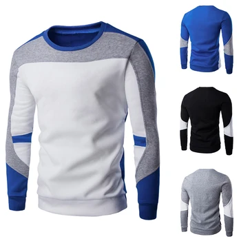 

2020 Autumn Men's Cotton Sweatshirts Fashion Hip Hop O-Neck Patchwork Stitching Hoodies Male Casual Warm Long Sleeve Hoody