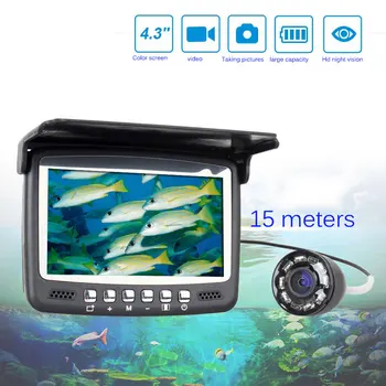 

Underwater Camera 15M-4.3"Portable Monitor HD1000 TVL High Strength Metal Material Perfect Waterproof Monitoring Fishing Camera