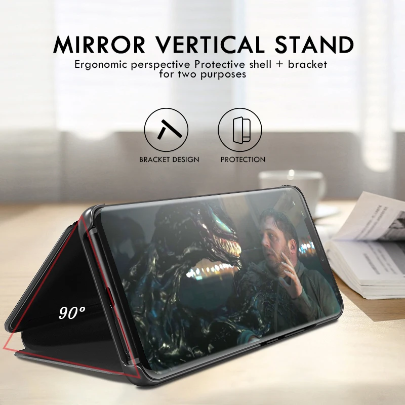 Samsung Galaxy S21 Ultra Plus 5G, S21 FE, S21Plus Phone Case, Smart Mirror Flip Case