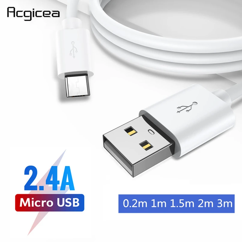 Micro USB Cable Fast Charging Sync Data Mobile Phone Android Adapter Charger For Samsung Sony HTC LG 1m 2m 3m Cables | Мобильные
