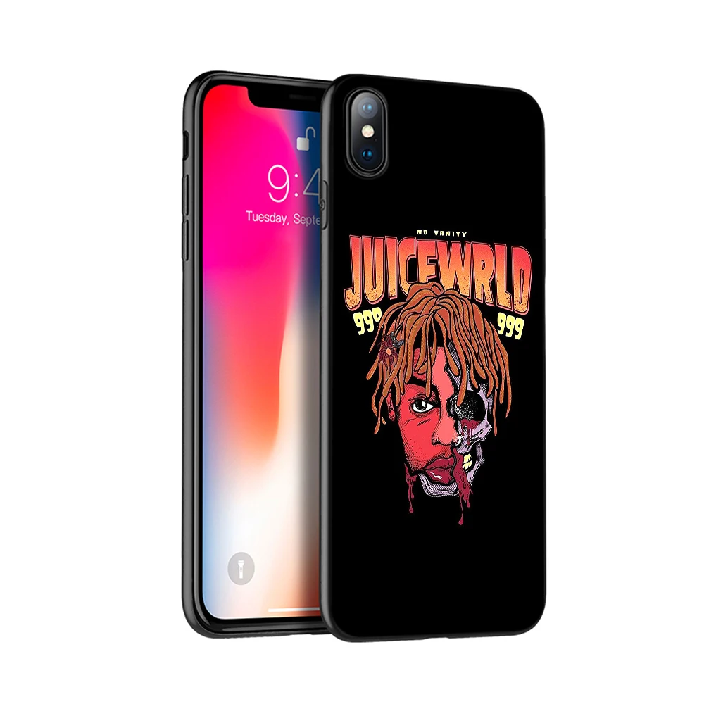 Черный чехол ТПУ для iphone 5 5s se 6 6s 7 8 plus x 10 чехол силиконовый чехол для iphone XR XS 11 pro MAX чехол Juice WRLD - Цвет: 50118
