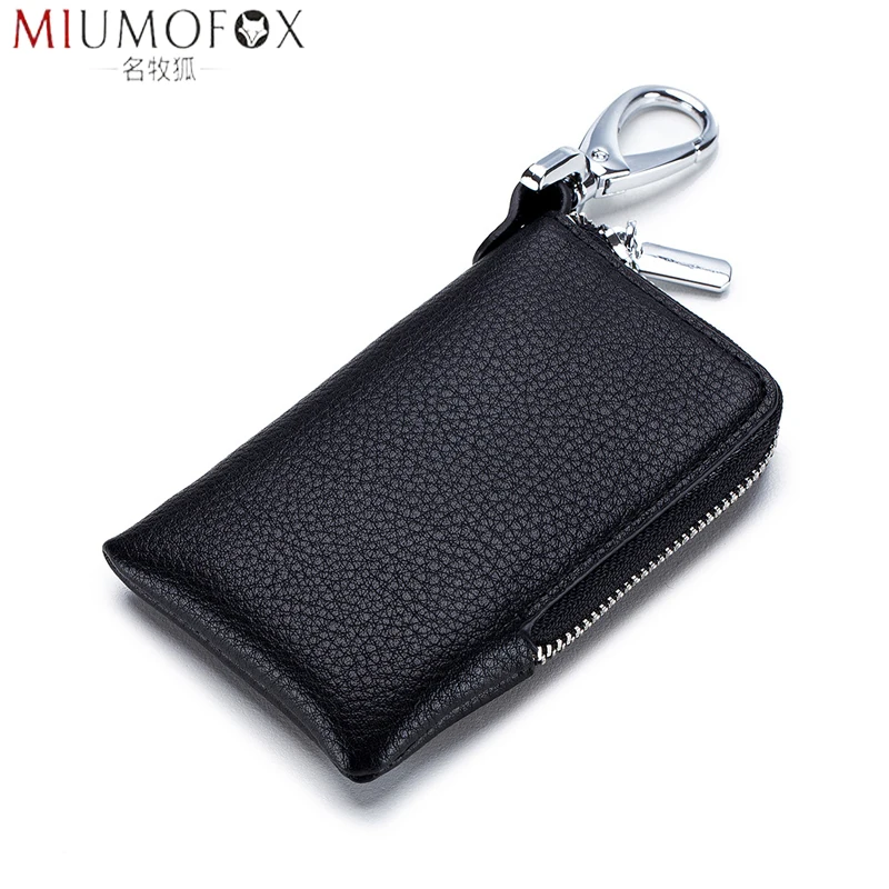 

Key Holder for Car Key Wallet 2020 New Arrivel Genuine Leather Keychain Housekeeper Small Key Case Organizer Key Cover Pouch Bag