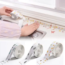 Kitchen Sink Waterproof Sticker Self Adhesive Mildew Proof Tape Bathroom Countertop Toilet Gap Strip Transparent Seam Stickers