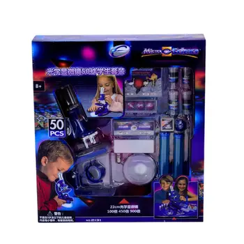 

Microscope Set for Kid Student Science Education Toys Child Experiment Equipment