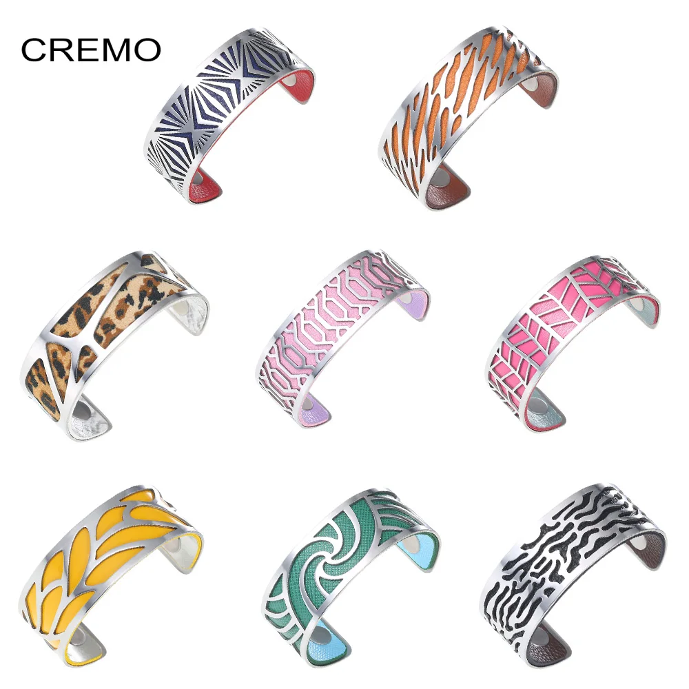 Женские браслеты браслет Cremo сменный двухсторонний Кожаный Браслет манжета из