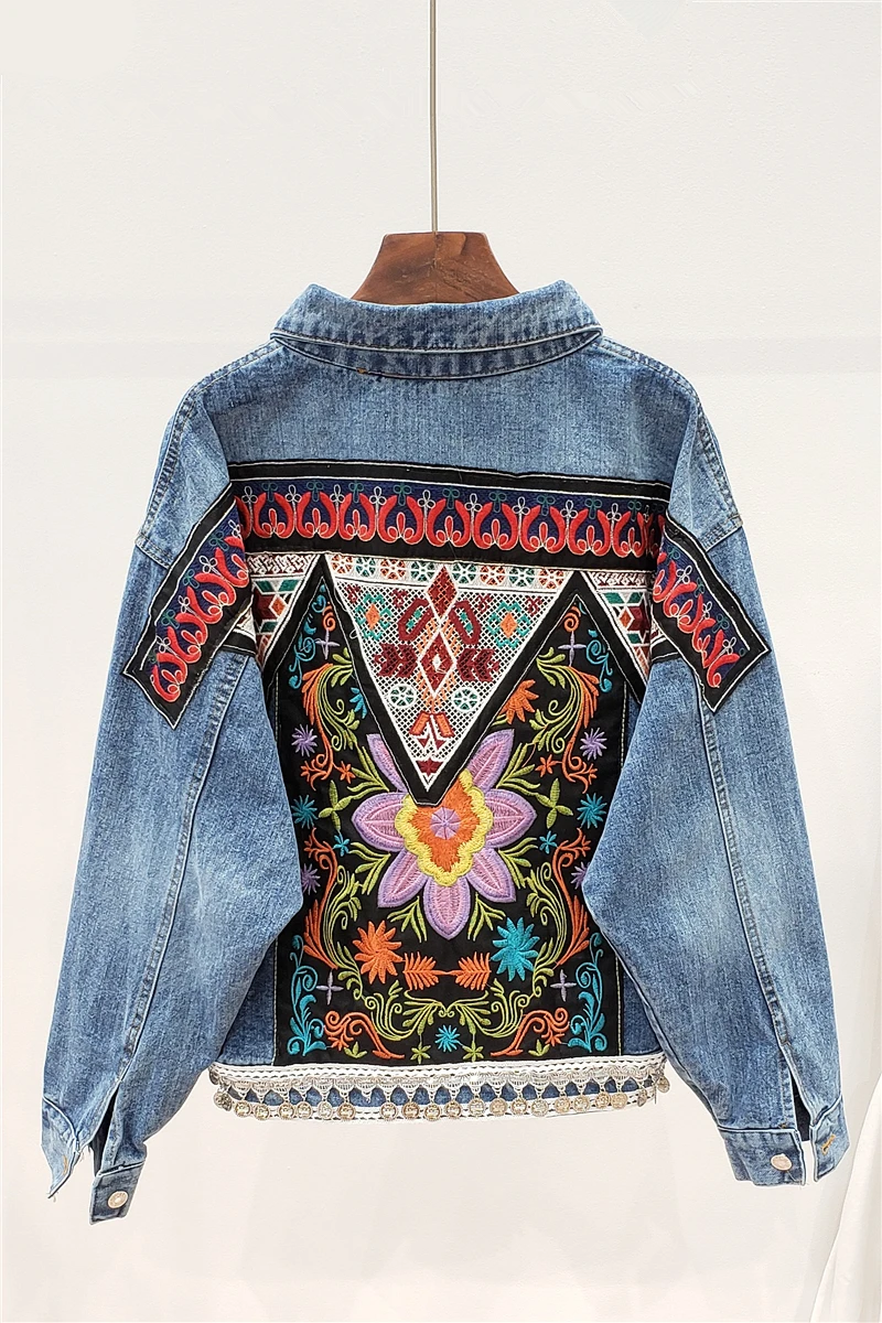 jean jacket fringe