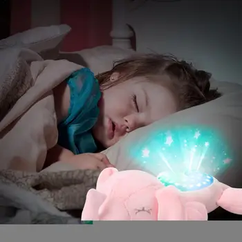 

LED Baby White Noise Sound Machine Shower Gift Sleep Soother Stuffed Animal Penguin For Baby With Sleep Aid Night Light