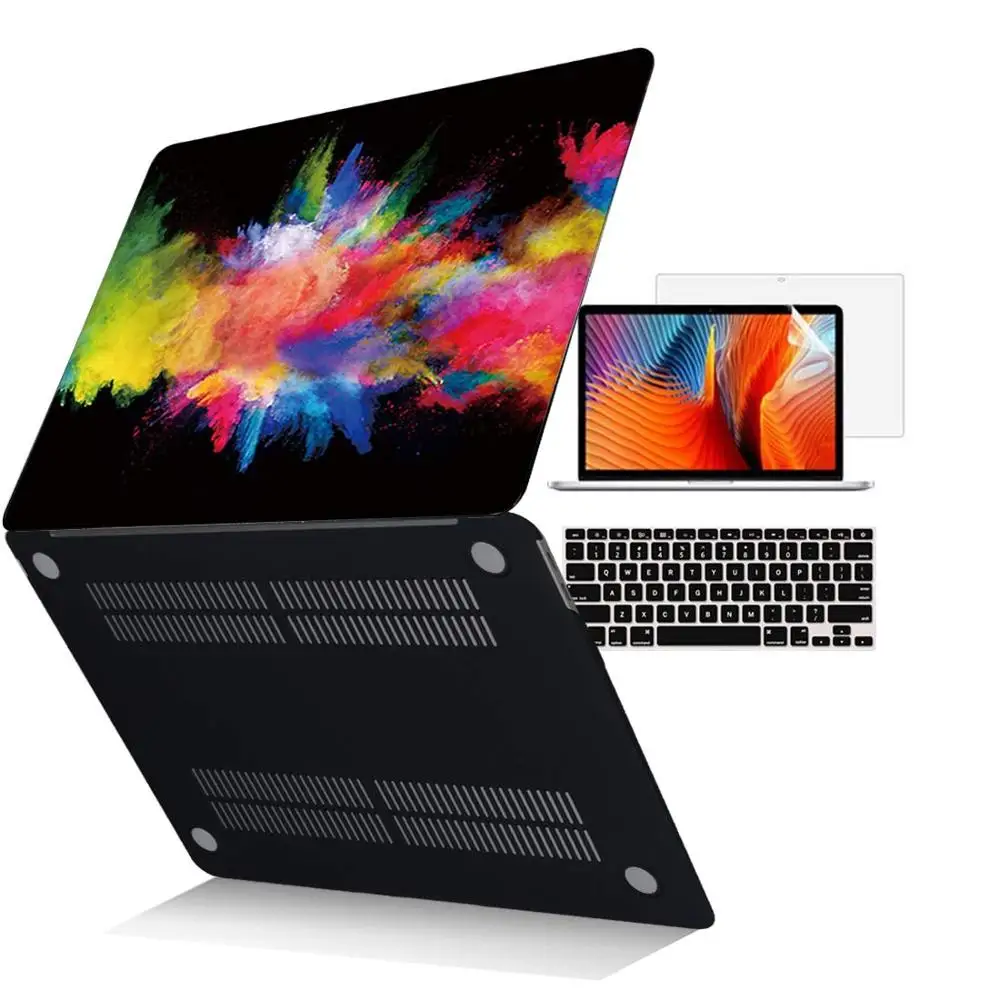 Чехол для ноутбука Macbook Air 13 чехол клавиатуры Pro Retina 11 12 15 Mac Book 3 4 дюйма сенсорная