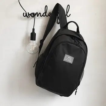 

Japanese-Style School Bag Women Korean-Style Harajuku Ulzzang High College Student Backpack Solid Color Ins Mass