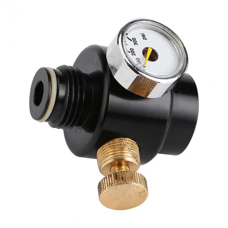  Pcp Paintball Tank Cylinder Adjustable Compressed Air Regulator Output Pressure 0.825-14 Ngo Thread
