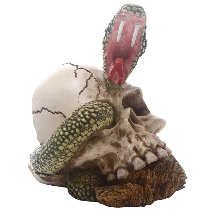 AFBC Creative Home Decoration Accessories Resin Craft Skull Statue and Sculpture Ornaments Home Decoration Resin Skull Statue