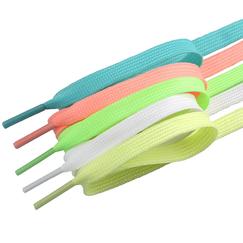 

Luminous Shoelaces Athletic Sport Flat Canvas Shoe Laces Glow In The Dark Night Color Fluorescent Shoelace 80/100/120cm
